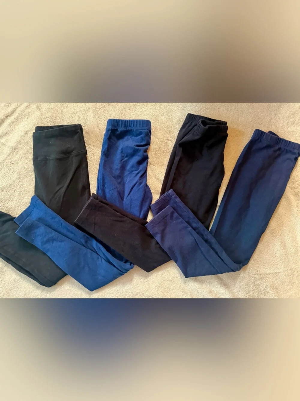 The Children's Place, SO, Navy and Black Legging 4 Set size 8
